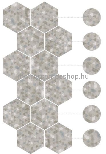 29,2x25,4 EQUIPE URBAN FOREST SILVER HEXATILE