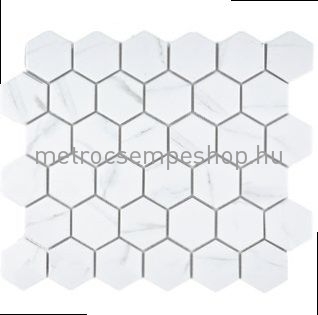 Carrara Matt Hexagon Márvány Mozaik