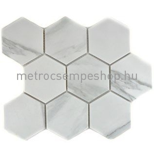 CARRARA "M" hexagon hálós mozaik