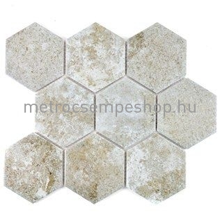 Hexagon hálós kő mozaik