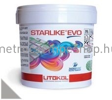 2,5 KG LITOKOL STARLIKE EVO Grigio Seta világos szürke epoxy gyanta fugázó