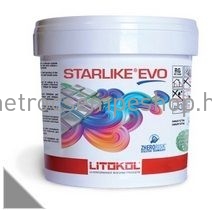 2,5 KG LITOKOL STARLIKE EVO Grigio Cemento epoxy gyanta fugázó