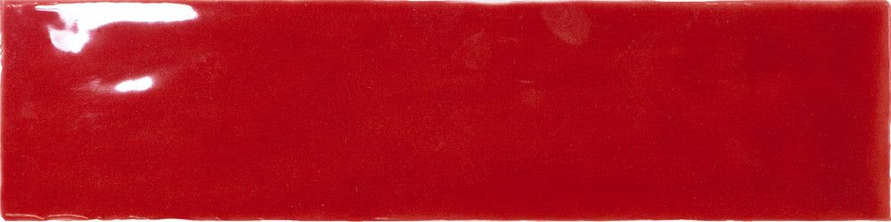 7,5x30 Equipe Masia Rosso - Fényes piros rusztikus csempe