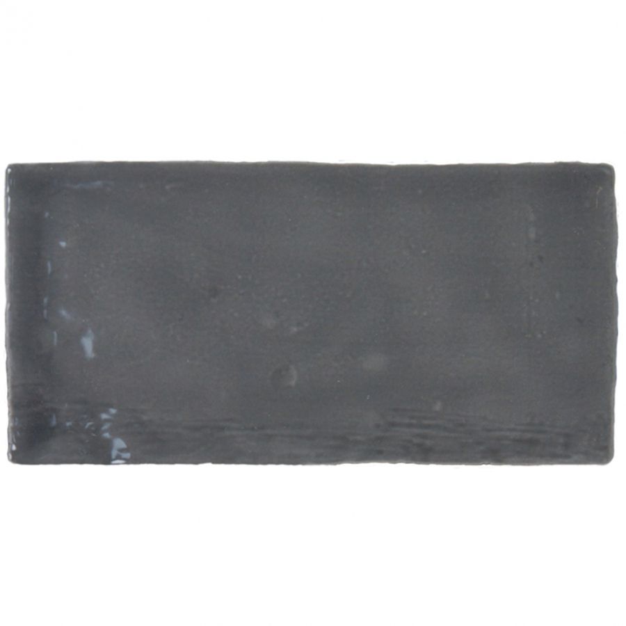 7,5x15 cm Mo New Country Asfalt szürke-antracit-fekete rusztikus falicsempe
