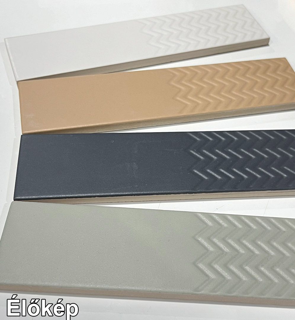 5x20 BISQUIT WAVES Notte kékes-szürke-antracit matt nyomott hullám mintázatú fali csempe