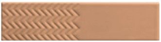 5x20 BISQUIT WAVES Terra terrakotta matt nyomott hullám mintázatú fali csempe