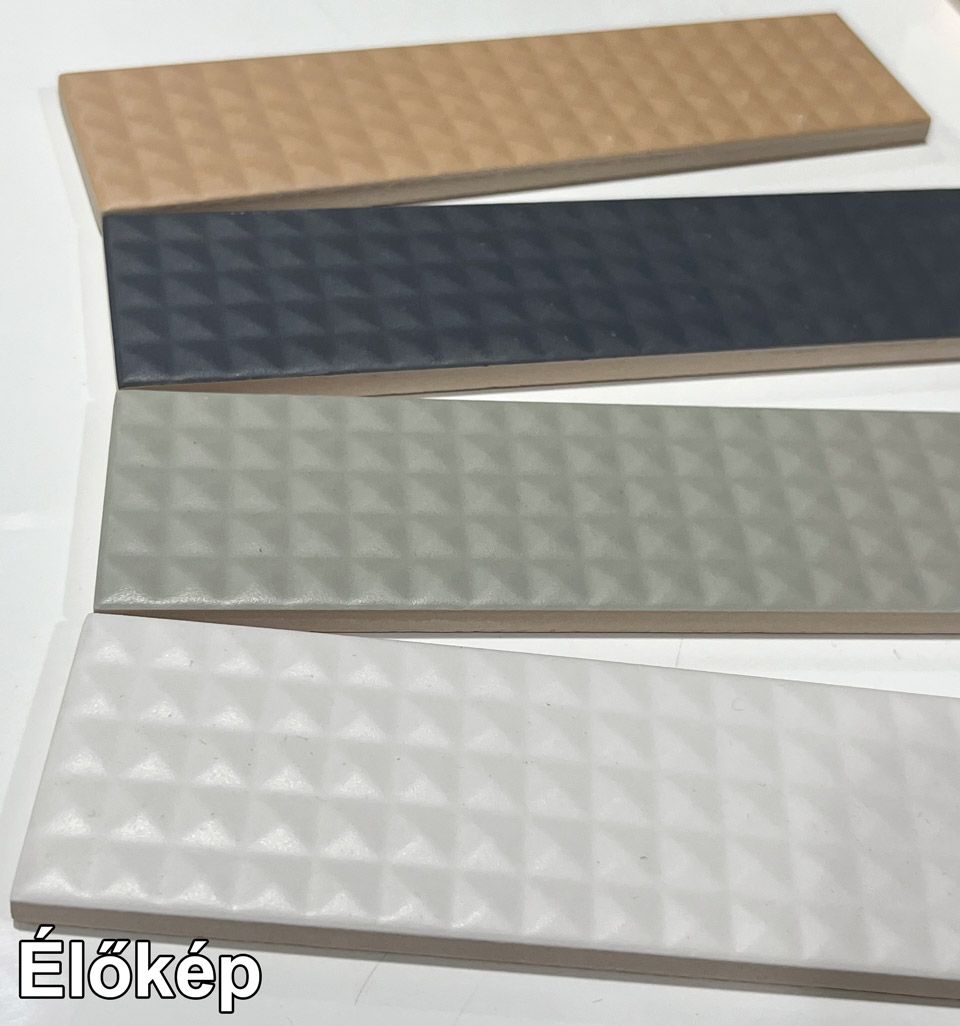 5x20 BISQUIT STUD Bianco fehér matt nyomott mintás fali csempe