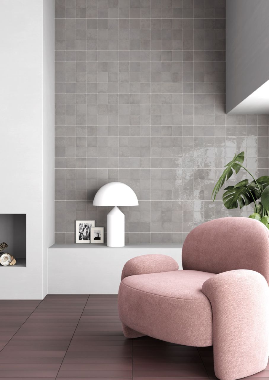 EQUIPE VERTICALE 10*10 Dim gray NÉGYZETES szürke CSEMPE