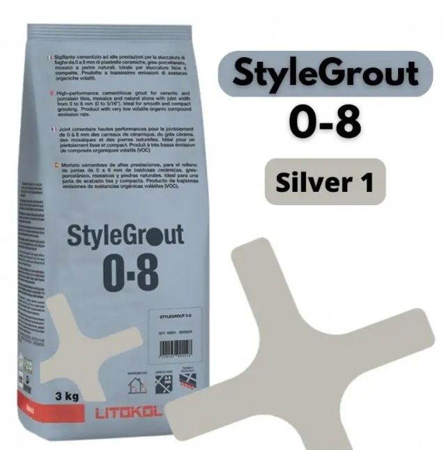 LITOKOL STYLEGROUT SILVER 01 szürke fugázó LITOKOL STYLEGROUT SILVER 01 szürke fugázó