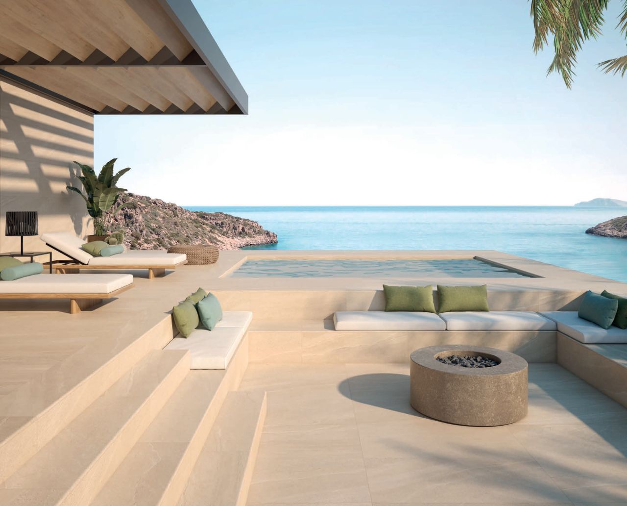 GE Eddystone Arena íves sarokképzésű csúszásmentes gres prémium lépcsőlap