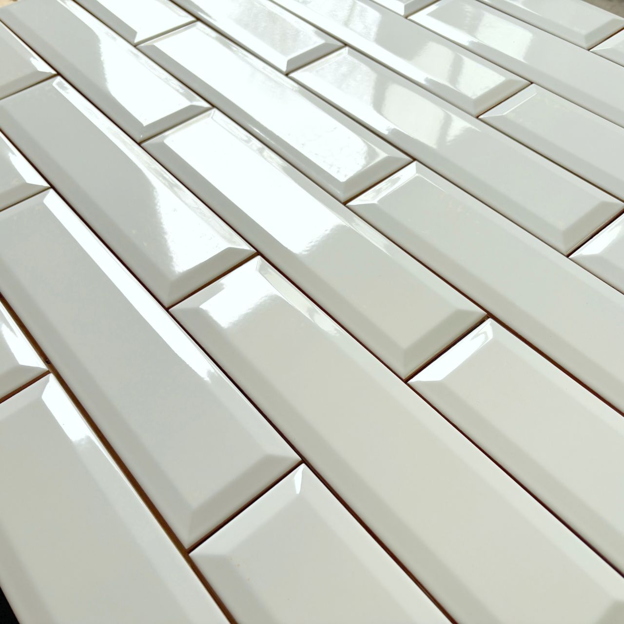 7,5x30 Fényes Fehér Fozólt Metro Csempe