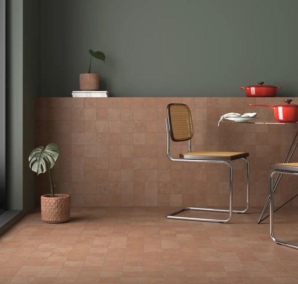 10x10 Stage Teracotta színű fagyálló PADLÓ és FALBURKOLAT