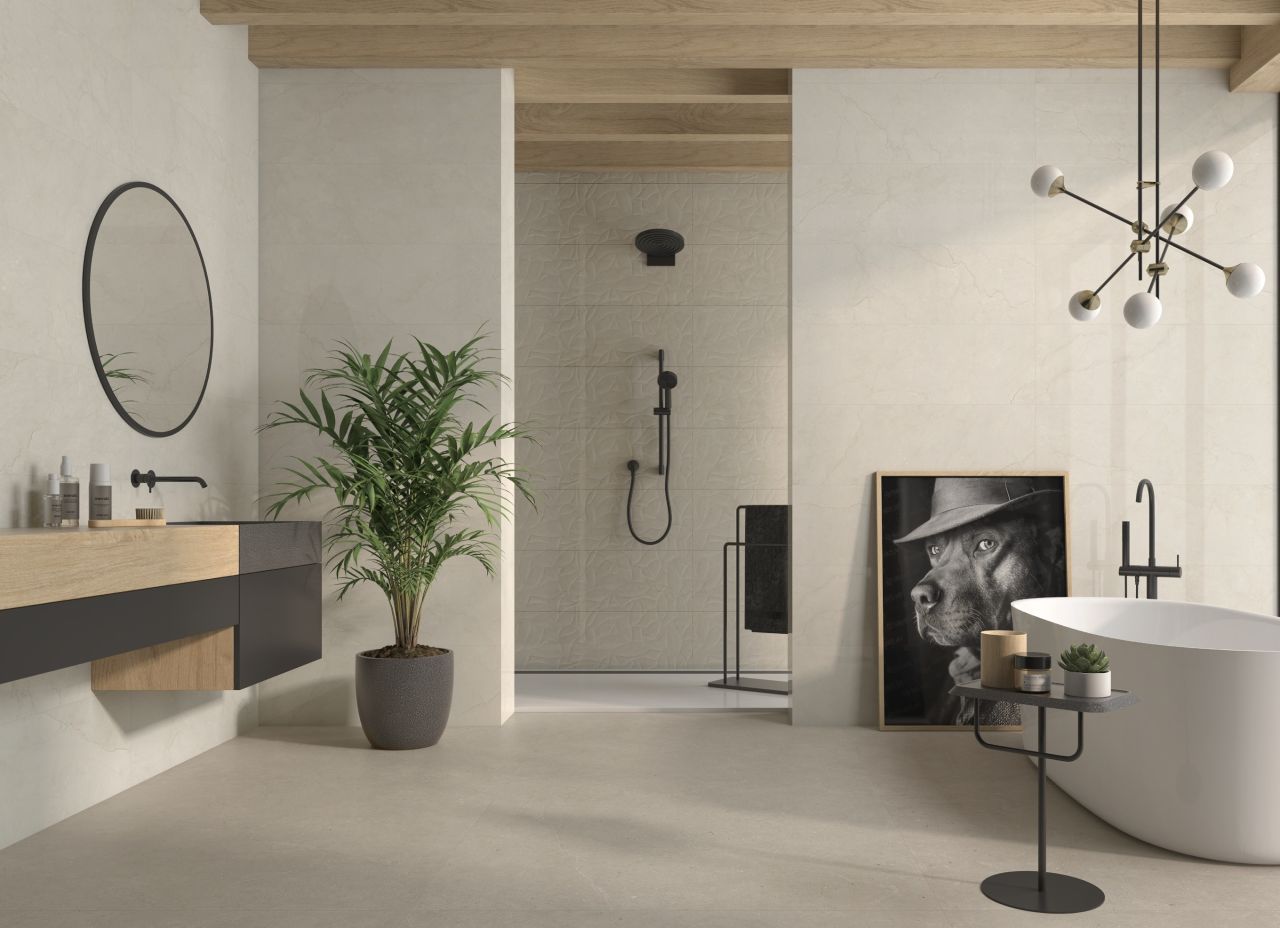 33x100 Geotiles Vittoria Fényes Bézs Márványos Prémium Falburkolat