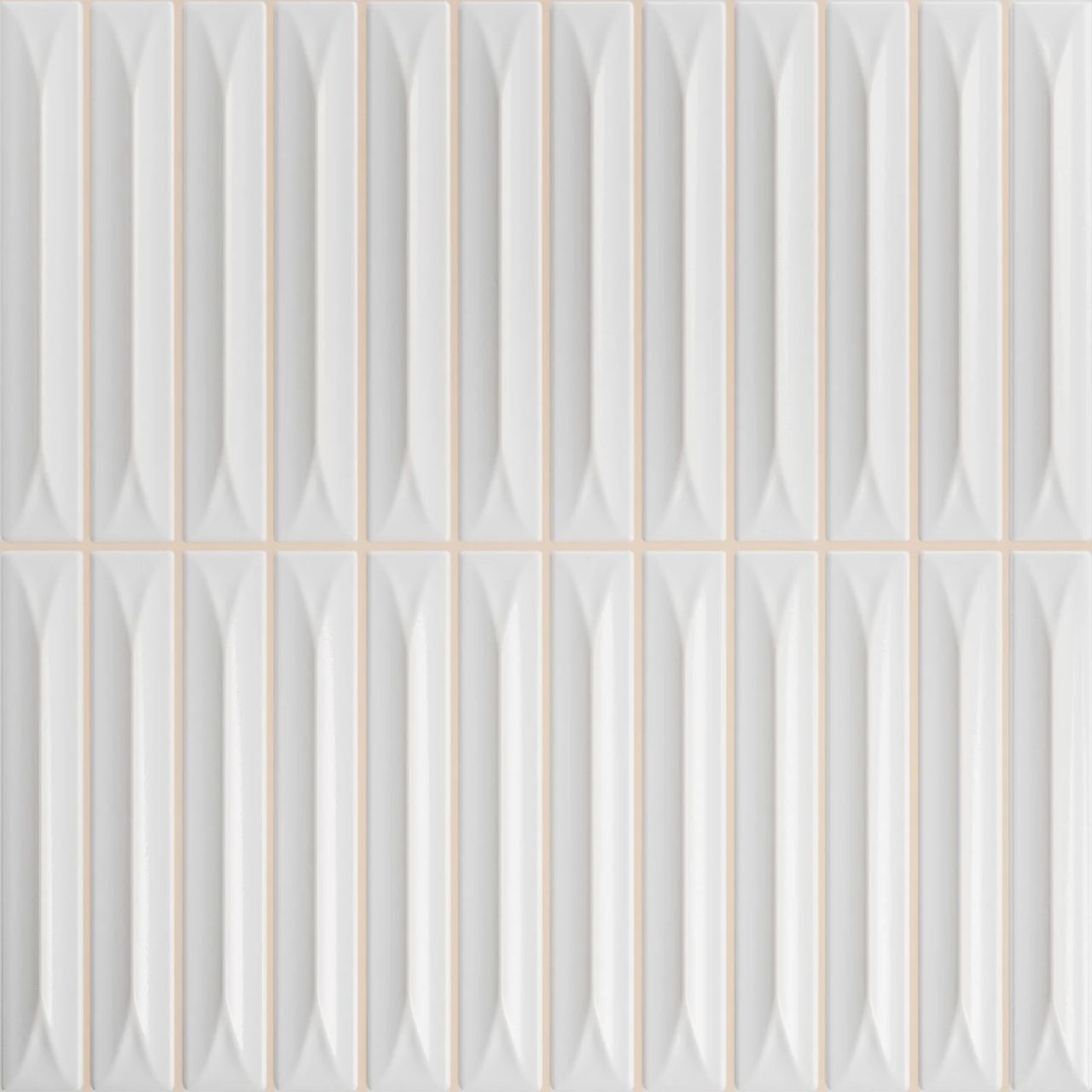 20x20 Arrow White fehér fürdőszobai dekor csempe