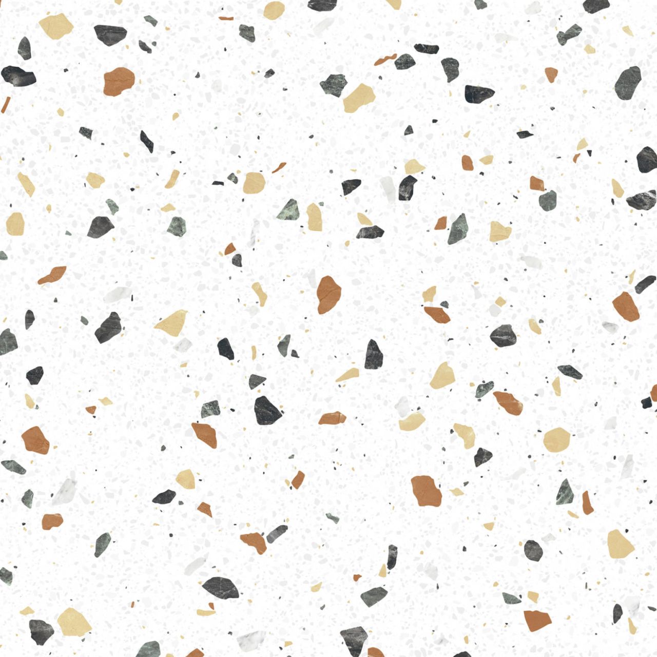 60x60 GAL Fehér Terazzo Blanco Multicolori Járólap és Falburkolat