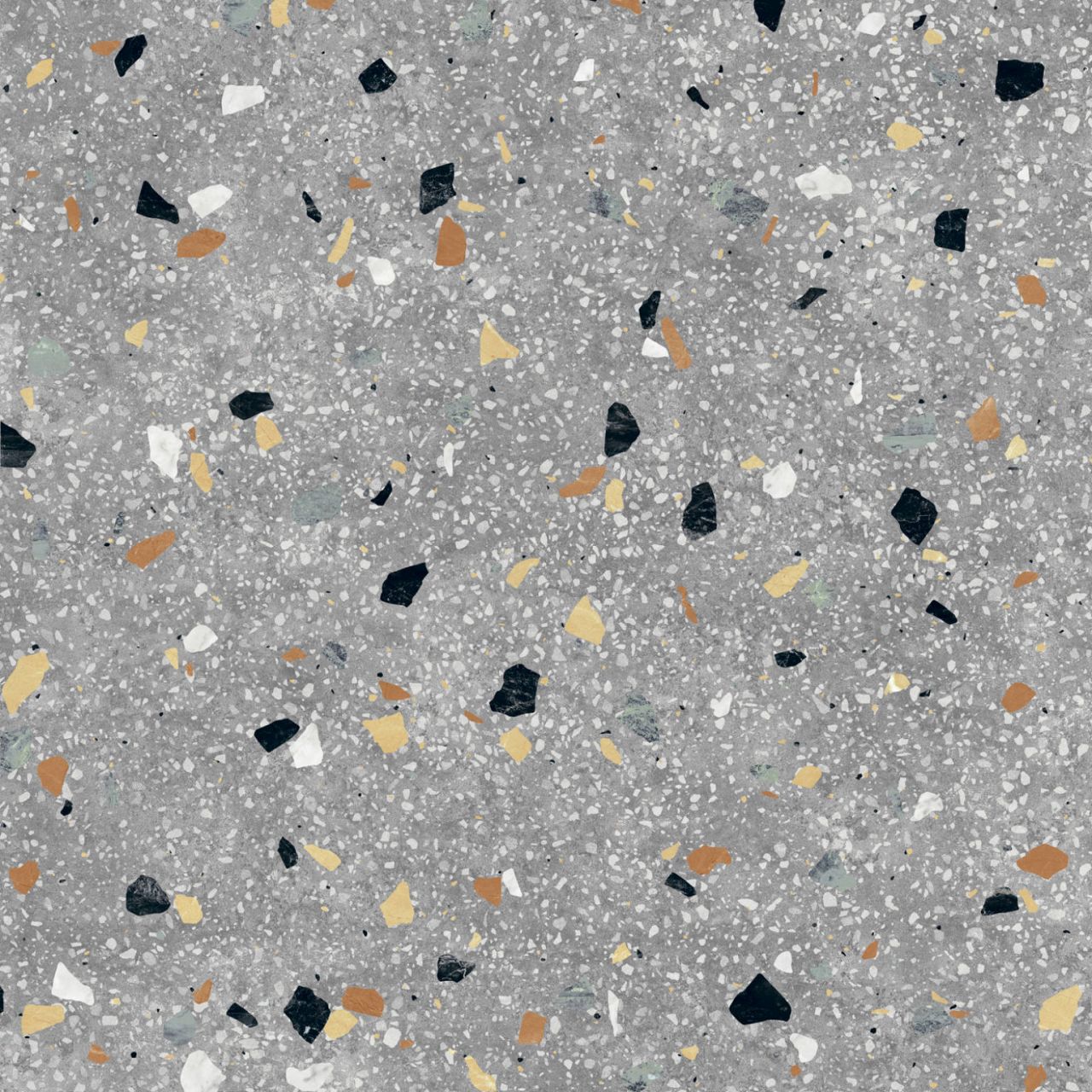 60x60 GAL Szürke Terazzo Blanco Multicolori Járólap és Falburkolat