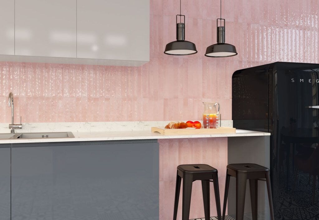 5x40 CEC ROSA Pink fürdőszobai prémium falicsempe