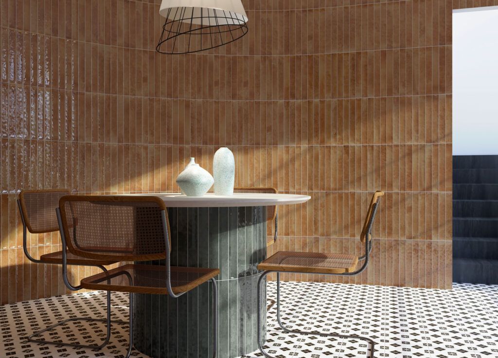 5x40 CEC COTTO barna fürdőszobai prémium falicsempe