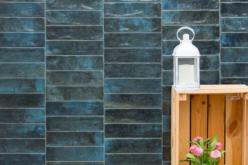 6,5x20 CEB ÓCEÁN fényes kék prémium fürdőszobai csempe