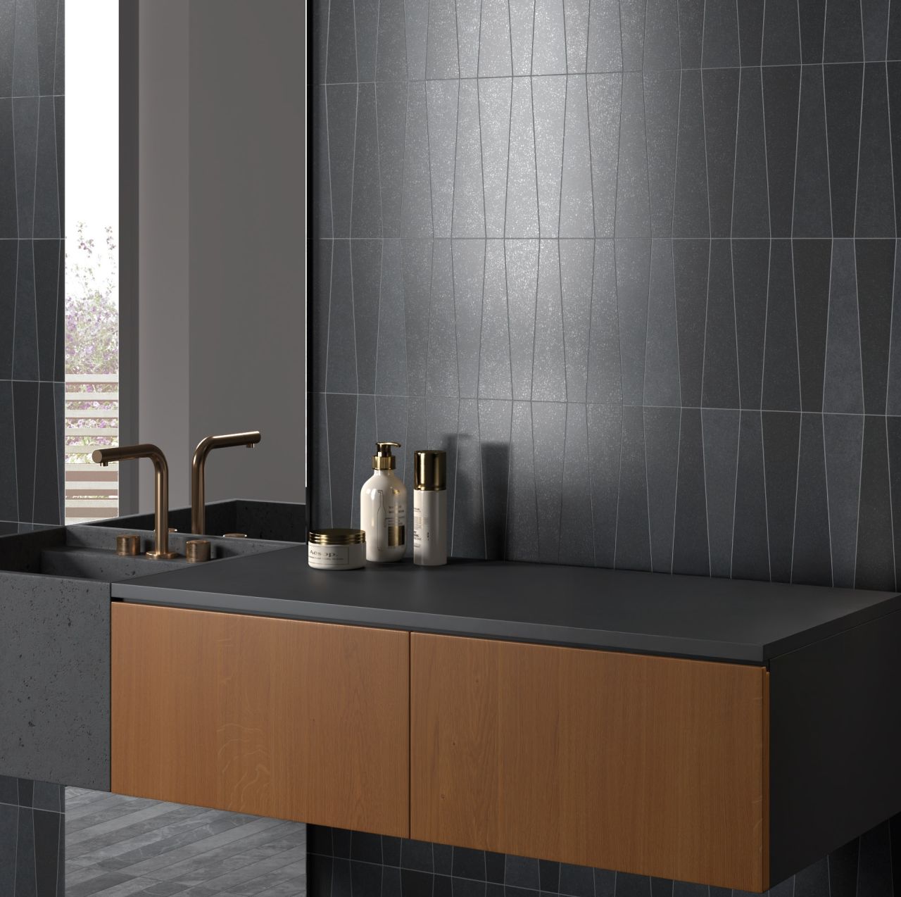 EQUIPE BAMBOO ANTRACITA SZÜRKE padlólap és falburkolat EQUIPE BAMBOO ANTRACITA SZÜRKE padlólap és falburkolat