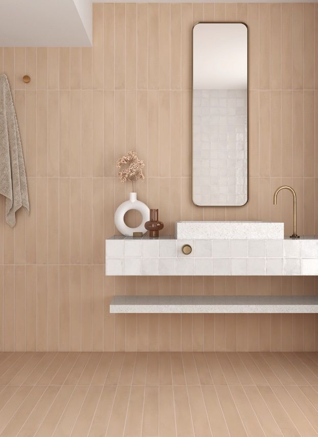 STONELLA EARTH Terakotta színű csúszásmentes padló és falburkolat