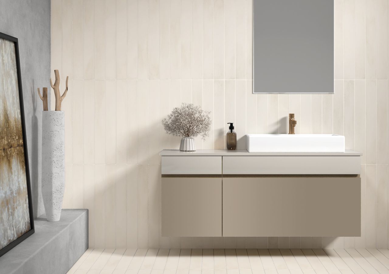 STONELLA BONE Csont-bézs színű csúszásmentes padló és falburkolat