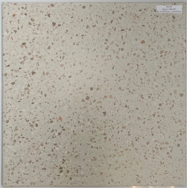 45X45 QUARTZ MARFIL Bézses TERAZZOS JÁRÓLAP 45X45 QUARTZ MARFIL Bézses TERAZZOS JÁRÓLAP