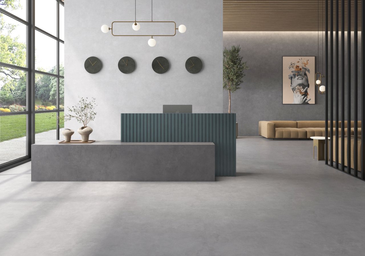 NAGYTÉTELBEN Geotiles 60x60 Talo Ceniza Szürke Greslap