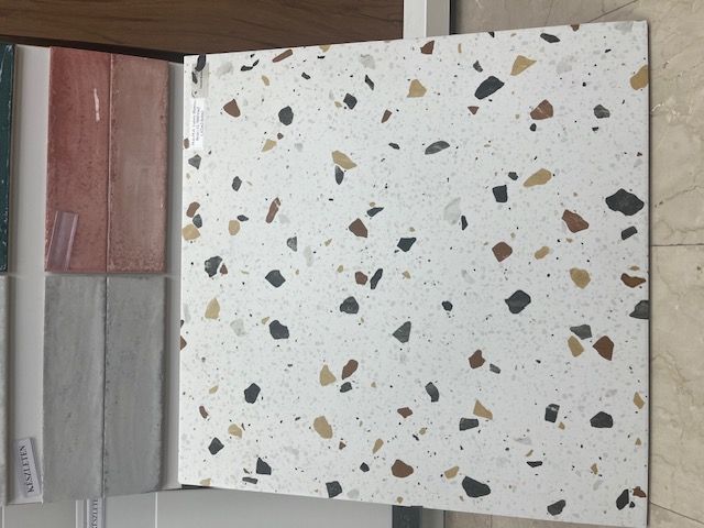 60x60 Galaxy Blanco Terrazzo Multicolori Gres Járólap