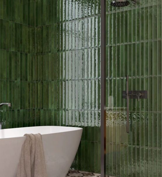 5x40 CELTIX Verde Sötétzöld csempe falburkolat