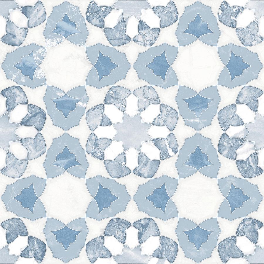 22x22 MARROKOI ZELLIGE TANGER kék prémium design Burkolat