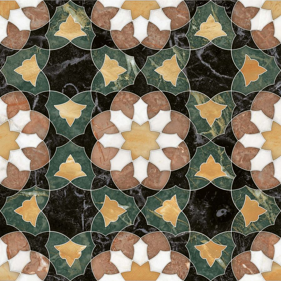 22x22 KASBAH aprómintás Zellige stílusú exclusive Burkolat