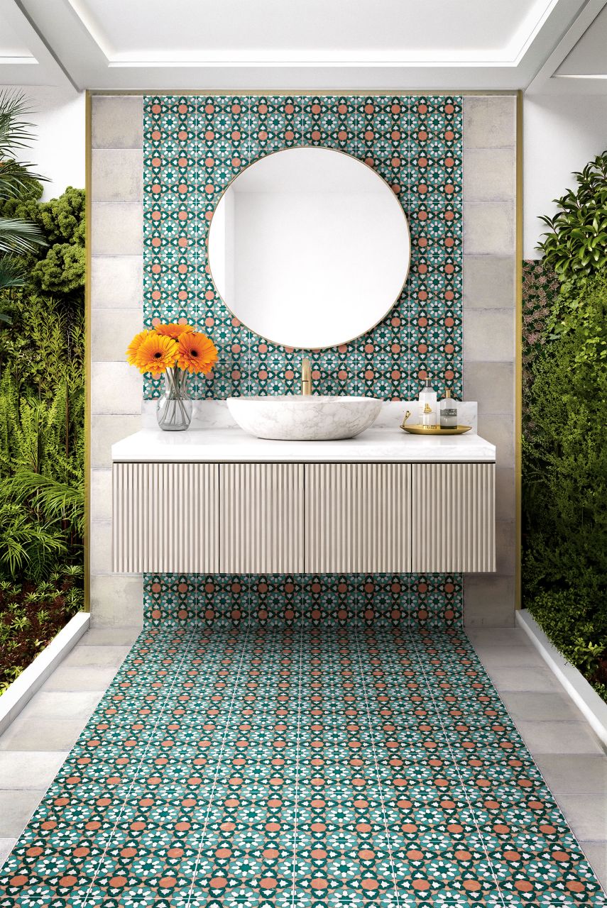 22x22 KASBAH aprómintás Zellige stílusú exclusive Burkolat