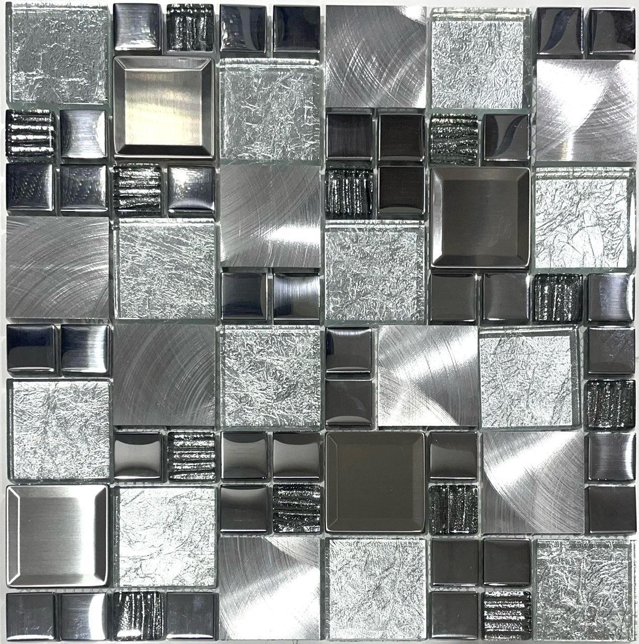 SILVERMAX Ezüstös prémium különleges mozaik csempe SILVERMAX Ezüstös prémium különleges mozaik csempe