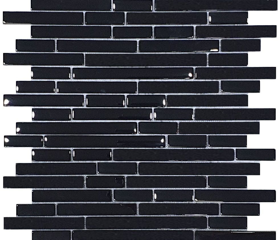 SL NEW BLACK Fekete prémium dekor mozaik csempe